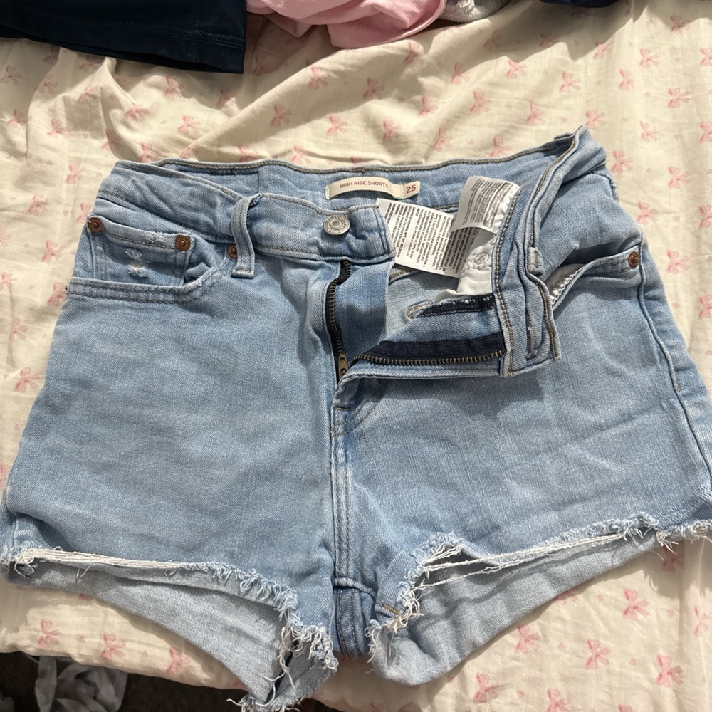 Levi's Light Blue Jean Shorts for Women
